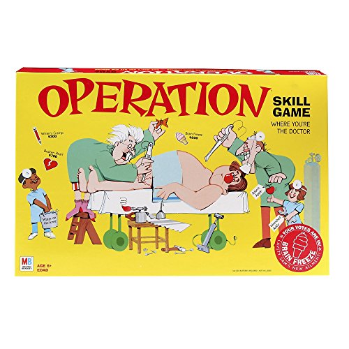 Operation Electronic Board Game With Cards Kids Skill Game Ages 6 and Up (Amazon Exclusive) by Hasbro