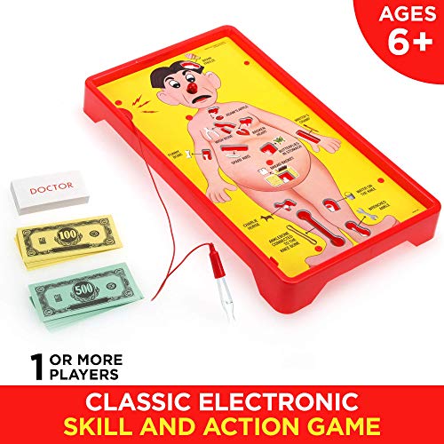 Operation Electronic Board Game With Cards Kids Skill Game Ages 6 and Up (Amazon Exclusive) by Hasbro
