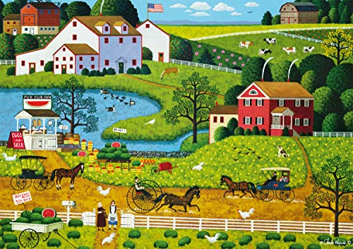 Buffalo Games - Charles Wysocki - Jolly Hill Farms - 500 Piece Jigsaw Puzzle from Buffalo Games