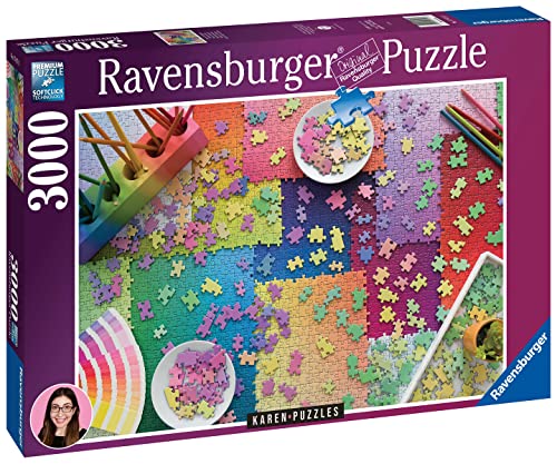 Ravensburger Karen Puzzles Collection: Puzzles on Puzzles 3000 Piece Jigsaw Puzzle for Adults - 17471 - Amazon Exclusive by Ravensburger