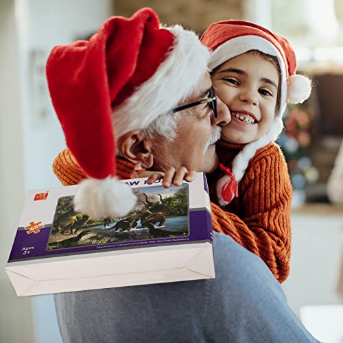 SiTimmGer Dinosaur Puzzles for Kids Ages 4-8, 60pcs Jigsaw Puzzle for Toddlers 4-5 Year Old, Educational Puzzles Games for 6-8-10 Boys and Girls, Gift for Children by Toreta