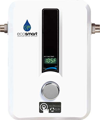 EcoSmart ECO 11 Electric Tankless Water Heater, 13KW at 240 Volts with Patented Self Modulating Technology from Ecosmart