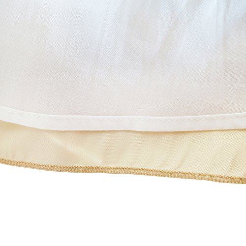 KB25 Girls Dress Beige Sequined Tulle Hi-lo Wedding Party Dress Size 14 from 