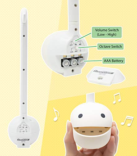 Otamatone White [w. English Manual] Japanese Electronic Musical Instrument Synthesizer by Cube / Maywa Denki by Otamatone