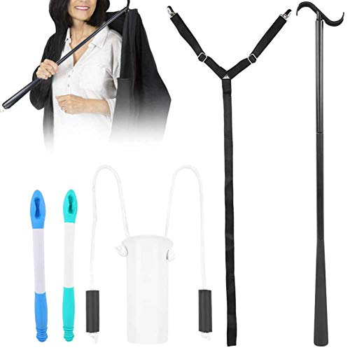 Daily Living Aid Tools for Elderly, Socks Aid Tool, Toilet Aids Tool, Long Dressing Stick, Clip Pull Dressing Aid Strap, Hip Knee Replacement Kit from Dioche