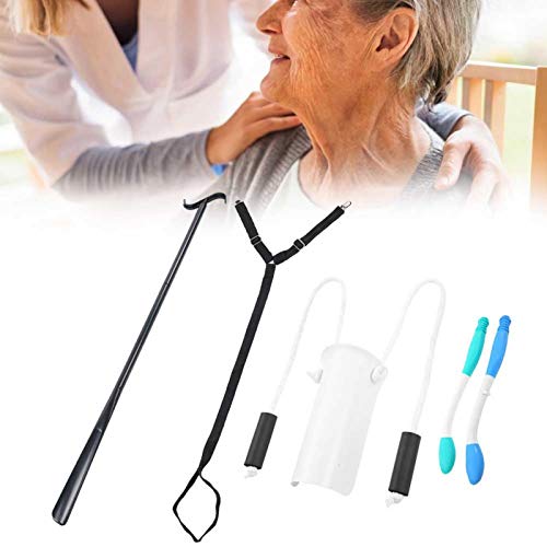 Daily Living Aid Tools for Elderly, Socks Aid Tool, Toilet Aids Tool, Long Dressing Stick, Clip Pull Dressing Aid Strap, Hip Knee Replacement Kit from Dioche