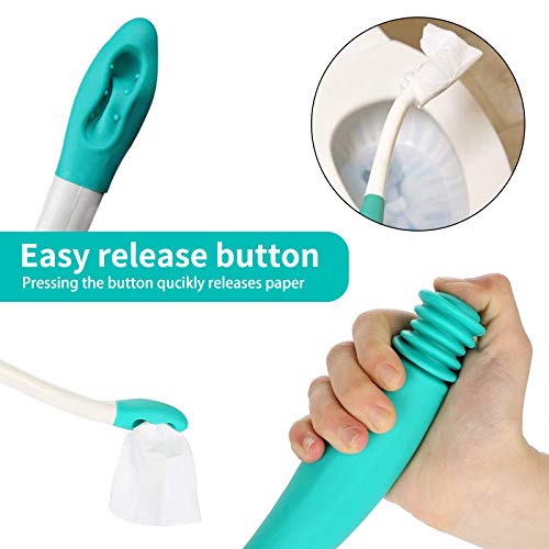 Kirimon Long Reach Comfort Toilet Wiping Aids Tools - Self Assist Bathroom Bottom Buddy Wiping Toilet Aid for Limited Mobility,Elderly, Pregnancy,Disabled, Arthritis,Shoulder or Back Pain,Surgery by Kirimon