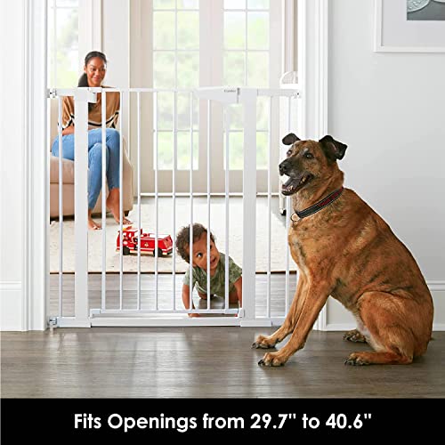 Cumbor 36" Extra Tall Baby Gate for Dogs and Kids with Wide 2-Way Door, 29.7"-40.6" Width, and Auto Close Personal Safety for Babies and Pets, Fits Doorways, Stairs, and Entryways by Cumbor