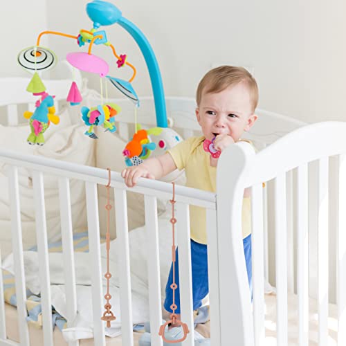 Toy Safety Straps, Socub Silicone Adjustable Baby Pacifier Teether Straps, 4pcs Toddler Toy Bottle Harness Straps for Strollers, High Chair, Cribs, Bags, BPA Free, Multi Colors from Socub