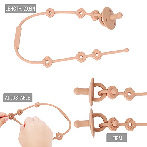 Toy Safety Straps, Socub Silicone Adjustable Baby Pacifier Teether Straps, 4pcs Toddler Toy Bottle Harness Straps for Strollers, High Chair, Cribs, Bags, BPA Free, Multi Colors from Socub