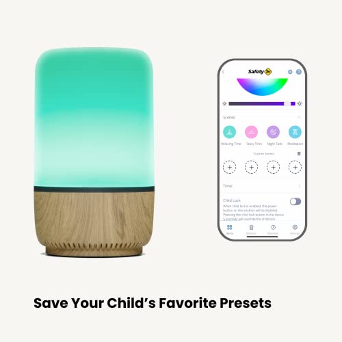 Safety 1st Connected Smart Soother â Light & Sound Machine, Night Light, Includes 20 Classic lullabies and Soothing Sounds, Timer, Wi-Fi and Button Controlled, iOS and Android Compatible from Dorel Juvenile Group-CA
