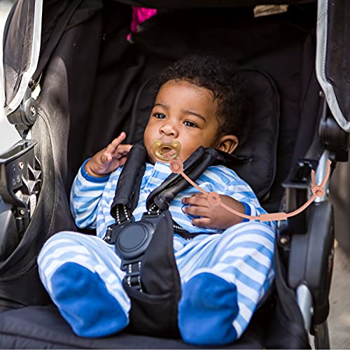 Toy Safety Straps, Socub Silicone Adjustable Baby Pacifier Teether Straps, 4pcs Toddler Toy Bottle Harness Straps for Strollers, High Chair, Cribs, Bags, BPA Free, Multi Colors from Socub