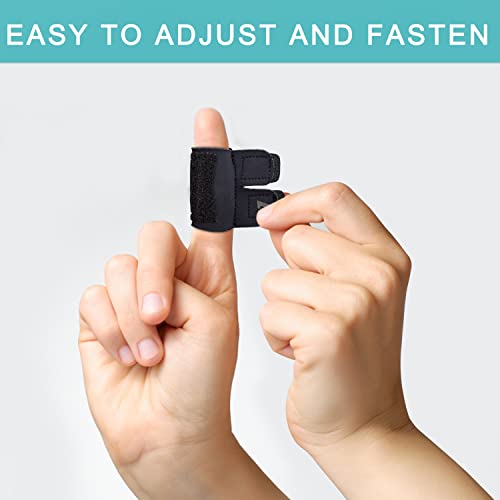 VHOPMORE Finger Splint Finger Sleeves Protectors, Adjustable Trigger Finger Splints Thumb Splint Brace for Finger Support Compression Finger Tape for Relieving Joint Pain Sport Injury - L ï¼for adultï¼ by VHOPMORE
