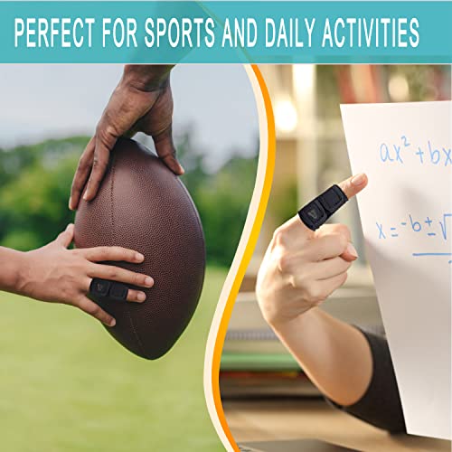 VHOPMORE Finger Splint Finger Sleeves Protectors, Adjustable Trigger Finger Splints Thumb Splint Brace for Finger Support Compression Finger Tape for Relieving Joint Pain Sport Injury - L ï¼for adultï¼ by VHOPMORE