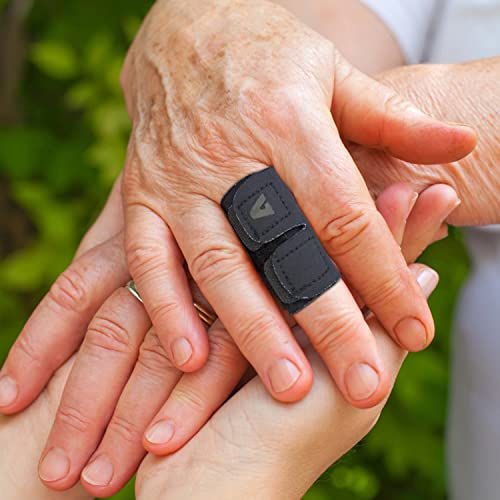 VHOPMORE Finger Splint Finger Sleeves Protectors, Adjustable Trigger Finger Splints Thumb Splint Brace for Finger Support Compression Finger Tape for Relieving Joint Pain Sport Injury - L ï¼for adultï¼ by VHOPMORE