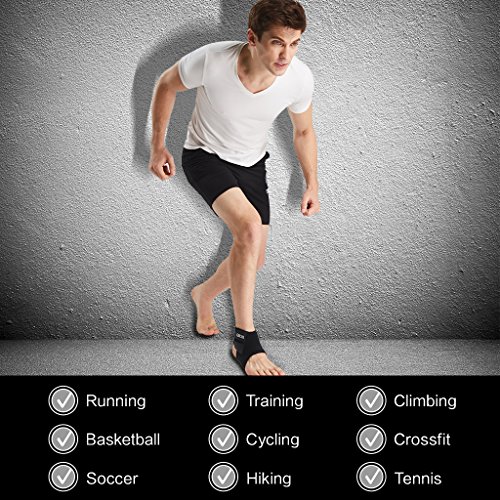 Ankle Support for Men and Women - Neoprene Breathable Adjustable Ankle Brace Sprain for Running, Basketball by Cotill (Medium) â¦ from Cotill