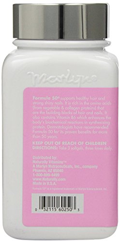 Formula 50 Support for Hair & Nails, 250 Softgels from Naturally Vitamins