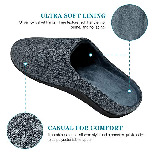 Orthotic Slippers with Arch Support for Plantar Fasciitis Pain Relief, Comfortable Orthopedic Clog House Shoes with Indoor Outdoor Anti-Skid Rubber Sole by ERGOfoot from ERGOfoot