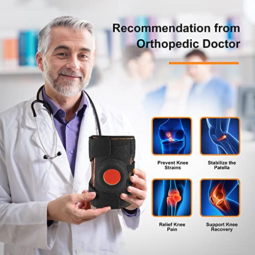 BAMWELT-Elite Knee Brace for Meniscus Tear,ACL,Arthritis,Joint Pain Relief, Upgraded Side Stabilizers & Patella Gel Pads, Support Men Women for Running, Workout, Non-Slip 4-Way Adjustable Wrap 2xl by BAMWELT