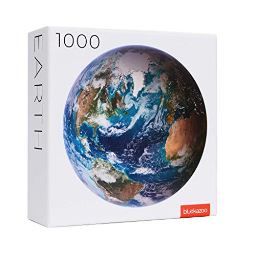 Blue Kazoo Earth Jigsaw Puzzle, 1000 Piece, Large Round Art Puzzle for Adults, Unique & Premium Quality by BlueKazoo