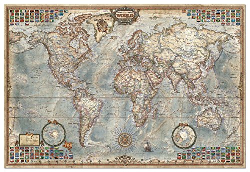 4,000 Piece Puzzle - The World Map by John N. Hansen Co. Inc.