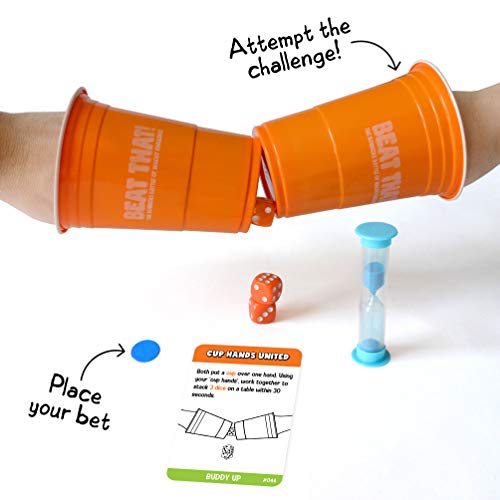 Beat That! - The Bonkers Battle of Wacky Challenges [Family Party Game for Kids & Adults] from That's What She Said Inc.