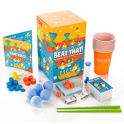 Beat That! - The Bonkers Battle of Wacky Challenges [Family Party Game for Kids & Adults] from That's What She Said Inc.