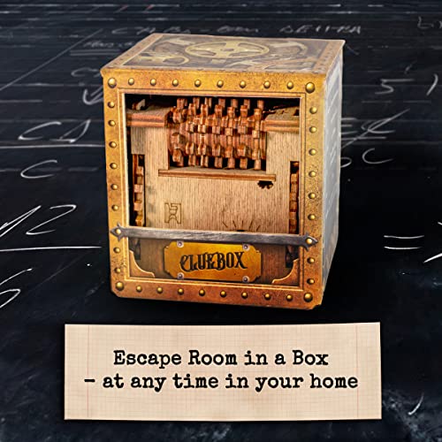 Cluebox - 60 min Escape Room in a Box. SchrÃ¶dingers Cat. Wooden Brain Teaser 3D Puzzle. Box logic game. Gift box. Questbox from selon