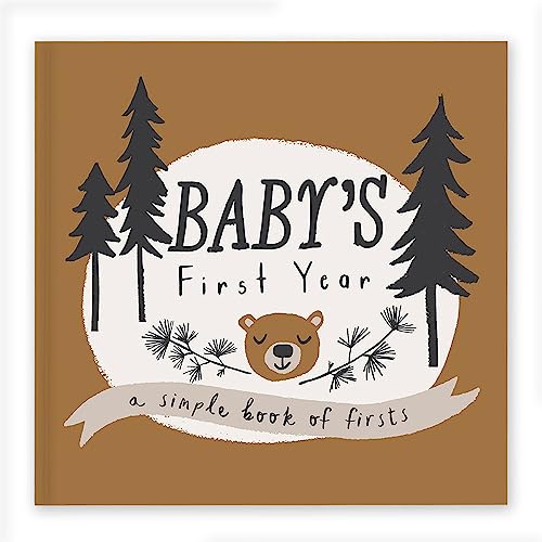 Lucy Darling Little Camper Baby Memory Book - First Year Journal Album To Capture Precious Moments - Milestone Keepsake For Boy Or Girl - Baby Shower Gift - Made In USA by Lucy Darling, LLC