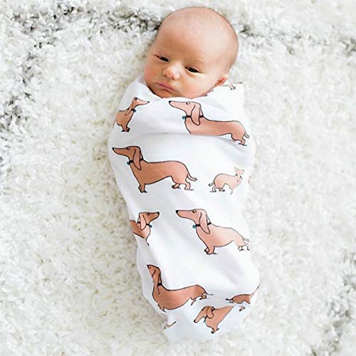 Doxie Swaddle Sack for Newborn, Dachshund Cocoon, Weiner Dog Swaddle with Headband, Boy Sleep Sack, Baby Boy Cocoon Swaddle, Cocoon Sack, Newborn Hospital Photos by SHUCHE