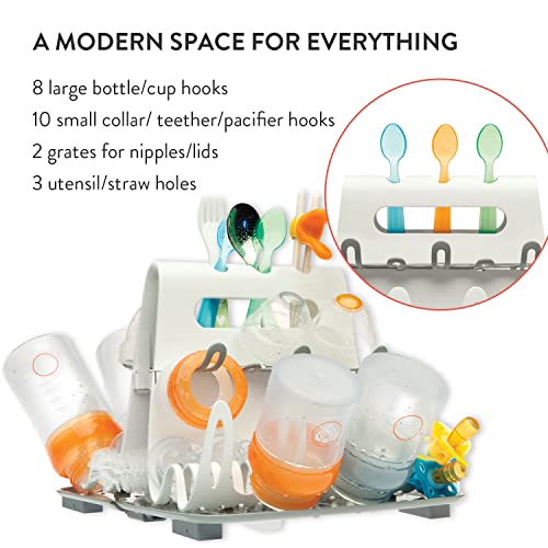 Prince Lionheart Deluxe Drying Station, Essential Home Item, Holds Up To 8 Large Bottles, Accommodates Many Feeding Accessories and Teething Toys by Prince Lionheart