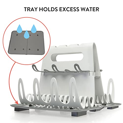 Prince Lionheart Deluxe Drying Station, Essential Home Item, Holds Up To 8 Large Bottles, Accommodates Many Feeding Accessories and Teething Toys by Prince Lionheart