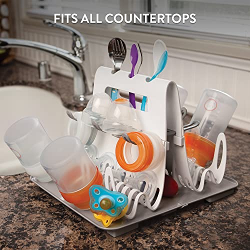 Prince Lionheart Deluxe Drying Station, Essential Home Item, Holds Up To 8 Large Bottles, Accommodates Many Feeding Accessories and Teething Toys by Prince Lionheart