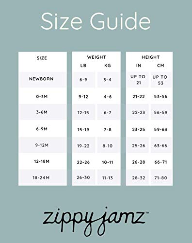 ZippyJamz â Zipper Organic Sleeper Footed Onesies Sleeper Baby Pajamas with Inseam Zipper (Galaxy Love - Navy, 3-6 months) from 