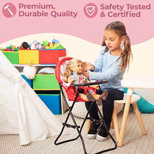 Litti Pritti 4 Piece Set Baby Doll Accessories - Includes Baby Doll Swing, Baby Doll High Chair, Doll Pack N Play, Baby Doll Carrier â 18 inch Doll Accessories for 3 Year Old Girls and Up from Litti Pritti