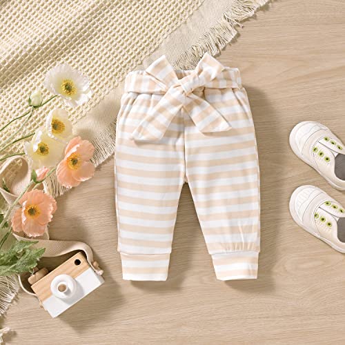 Preemie Baby Girls Clothes Premature Floral Long Sleeve Striped Fall Winter Spring Outfit Yellow from 
