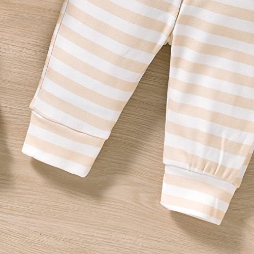 Preemie Baby Girls Clothes Premature Floral Long Sleeve Striped Fall Winter Spring Outfit Yellow from 