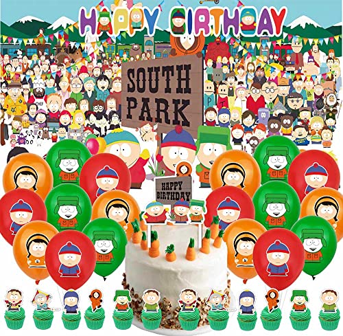 South Park Party Supplies Decorations Cake Topper Birthday Backdrop Background Decor from SAOWN