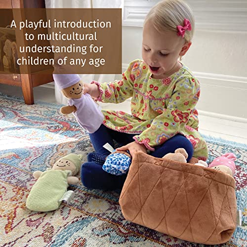 Basket of Babies Creative Minds Plush Dolls, Soft Baby Dolls Set, 6 Piece Set for All Ages from US Toy & Constuctive Playthings