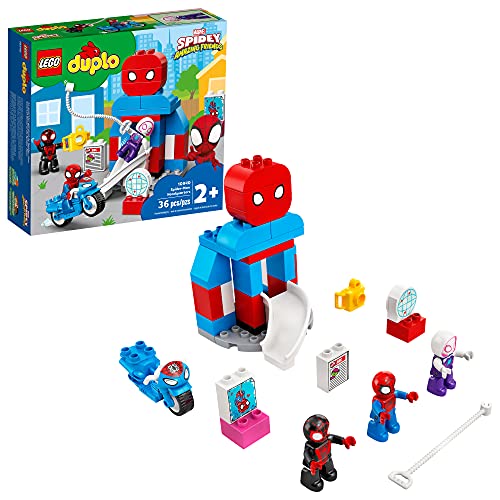 LEGO DUPLO Marvel Spider-Man Headquarters 10940 Spidey and His Amazing Friends TV Show Building Toy for Kids; New 2021 (36 Pieces) from LEGO
