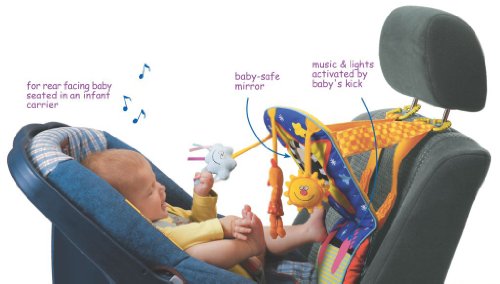 Taf Toys Toe Time Infant Car Seat Toy | Kick and Play Activity Center with Music, Lights, Mirror, and Jingling Toys | Fun Travel Baby Toy for Rear Car Seat | Easier Drive with Newborns, Babies from Generic
