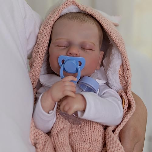 DayOffKids Realistic Reborn Baby Dolls:20 Inch Lifelike Realistic Newborn Doll Soft Cloth Body Baby Dolls That Look Real , Real Life Realistic Newborn Baby Dolls for Kids Age 3+ by DayOffKids