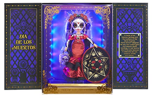 Rainbow High 2022 Celebration Edition DÃ­a De Los Muertos Maria Garcia Fashion Collector Doll 11 in. Celebratory Face Painting & Calavera Purse. Light Up Display & Premium Accessories. Great Gift by MGA Entertainment