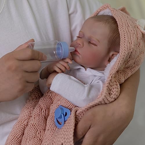 DayOffKids Realistic Reborn Baby Dolls:20 Inch Lifelike Realistic Newborn Doll Soft Cloth Body Baby Dolls That Look Real , Real Life Realistic Newborn Baby Dolls for Kids Age 3+ by DayOffKids