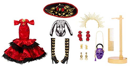 Rainbow High 2022 Celebration Edition DÃ­a De Los Muertos Maria Garcia Fashion Collector Doll 11 in. Celebratory Face Painting & Calavera Purse. Light Up Display & Premium Accessories. Great Gift by MGA Entertainment