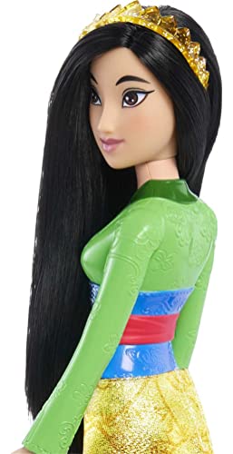 Disney Princess Dolls, New for 2023, Mulan Posable Fashion Doll with Sparkling Clothing and Accessories, Disney Movie Toys by Mattel