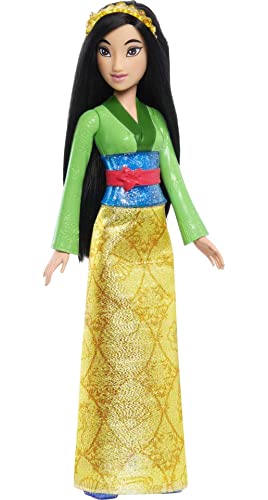Disney Princess Dolls, New for 2023, Mulan Posable Fashion Doll with Sparkling Clothing and Accessories, Disney Movie Toys by Mattel