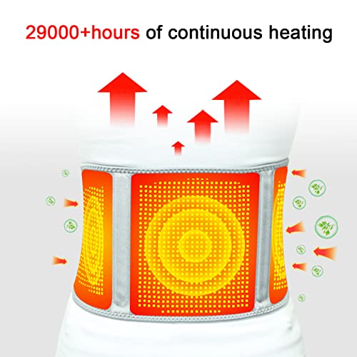 Self-Heating Waist Brace Wormwood Heating Pad, Lower Back Heating Belt Heating Fast, Support Belt Heat Deeper for Waist Back Pain Relief from Ke1Clo