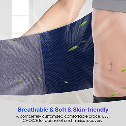 NEENCA Professional Back Support Brace, Adjustable Lumbar Support for Pain Relief of Back/Lumbar/Waist, Waist Wrap with Spring Stabilizers for Injury, Herniated Disc, Sciatica, Scoliosis and more by 