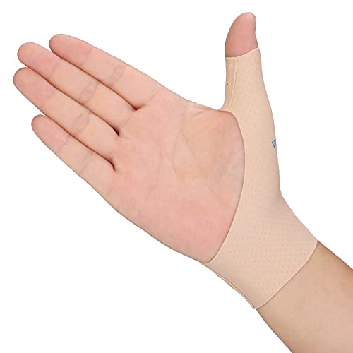 VELPEAU Elastic Thumb Support Brace Liner (Pack of 2) - Waterproof Soft Thumb Compression Sleeve Protector for Relieving Pain, Arthritis, Joint Pain, Tendonitis, Sprains, Sports (Medium) by Shenzhen Weprotex Technology Product Co.,Ltd